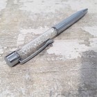 Pens & Writing InstrumentsPens (Metal)BallpenCrystal Ball Point Pen - Silver In Chrome Box