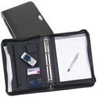 York A4 Leather Ring Binder Conference Folder