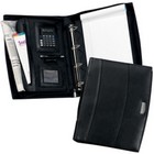 Solutions Calculator A4 Zipped Leather Ring Binder