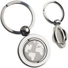 Swivel Globe Key Ring