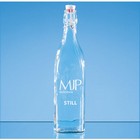 1ltr Square White Cap Swing Top Bottle