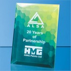 25.5cm x 20.5cm x 5mm Clear Glass Bevelled Rectangle with Easel Backing