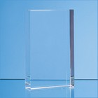 12cm x 8.5cm Optical Crystal Rectangle Award, H or V
