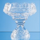 20cm Lead Crystal Scalloped Footed Bowl