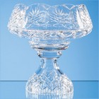25cm Lead Crystal Scalloped Footed Bowl