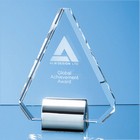 14.5cm Optical Crystal Diamond mounted on a Chrome Stand