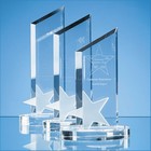 22cm Optical Crystal Peak with Frosted Star Award