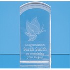 12cm x 6cm x 6cm 3D Engraved Optical Crystal Dome Tower