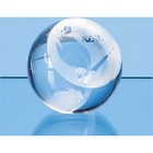 8cm Optical Crystal Sliced Ball with a Flat Front