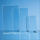 22.5cm x 14cm x 1cm Jade Glass Rectangle with Chrome Pin, H or V