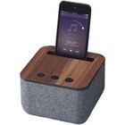 Shae Fabric And Wood Bluetooth  Speaker
