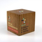 Real Wood Cube Awards - square edges