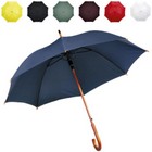 Automatic Wooden Crook Umbrella