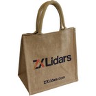 Ariel jute shopper tote bag