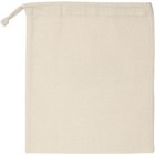 Drake Natural cotton drawstring bag