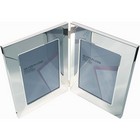 Classic Silver Plated Double Photoframe 5 X 7