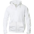 Full Zip Hoody White