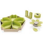 ECO wheat straw 4pcs kitchen set, green