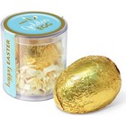 ChocolatesClear Pot -  Gold foiled egg