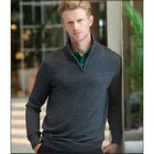 Henbury Zip Neck Sweater