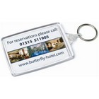 Acrylic Ellipse Keyfob 30x63mm