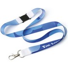 20mm Fine Woven & Satin Lanyard
