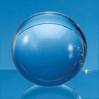 10cm Optical Crystal Sphere with a Flat Base