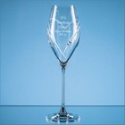 320ml 'Just For You' Diamante Prosecco Glass with Heart Shaped Cutting