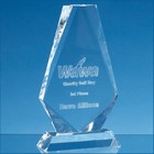 25cm Optical Crystal Cropped Iceberg Award