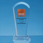 21.5cm Optical Crystal Half Moon Arch Award