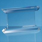 21.5cm Optical Crystal Janus Mounted Rectangle Award