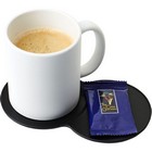 Bit-on-the-side plastic coaster