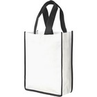 Contrast small non-woven shopping tote bag
