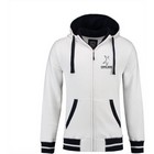 L&S Heavy Sweater Hooded Jacket Contrast mens
