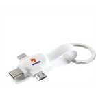 Connection 3-in-1 keychain with charging cable