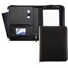 Black Houghton A5 Zipped Conference Folder with padded Tablet Pocket