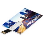 Credit Card USB Flash Drive - 4GB (Line Colour Print to One Side)