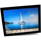Jet Glass Desk Mount - Insert Size 152 x 203mm (Full Colour Print)