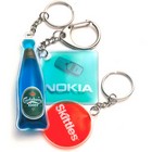 Liquid filled keyrings