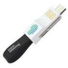 Magnetic Slide v1 USB Cable Keyring - 3-in-1