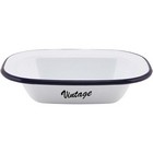 Enamel Oblong Pie Dish (180 X 135 X 40mm)