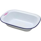 Enamel Oblong Pie Dish (260 X 190 X 60mm)