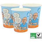 Compostable Single Wall Paper Cup - Full Colour (8oz/230ml)