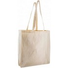 Endeavour Gusseted Cotton Canvas Shopper with Long handles