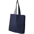 Endeavour coloured Gusseted Cotton Canvas Shopper