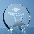 12cm Optical Crystal Circle Award