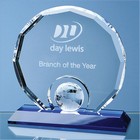 15cm Optical Crystal Decagon