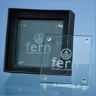 4 Off 10cm Jade Glass Square Coasters In A Gift Box