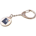 Captive Trolley Coin Keyring, single-sided