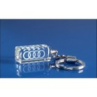Crystal rectangle Keyring -3D engraved